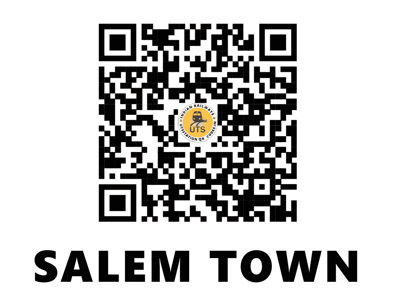 UTS QR Code for SALEM TOWN - SXT - SR (TAMIL NADU)